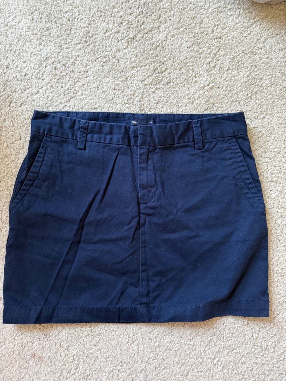 Gap Navy Chino Skirt
